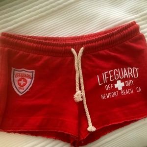 Red Lifeguard Shorts